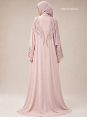 The Celeste Abaya — Rose Mist