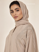 The Celeste Abaya — Warm Ivory