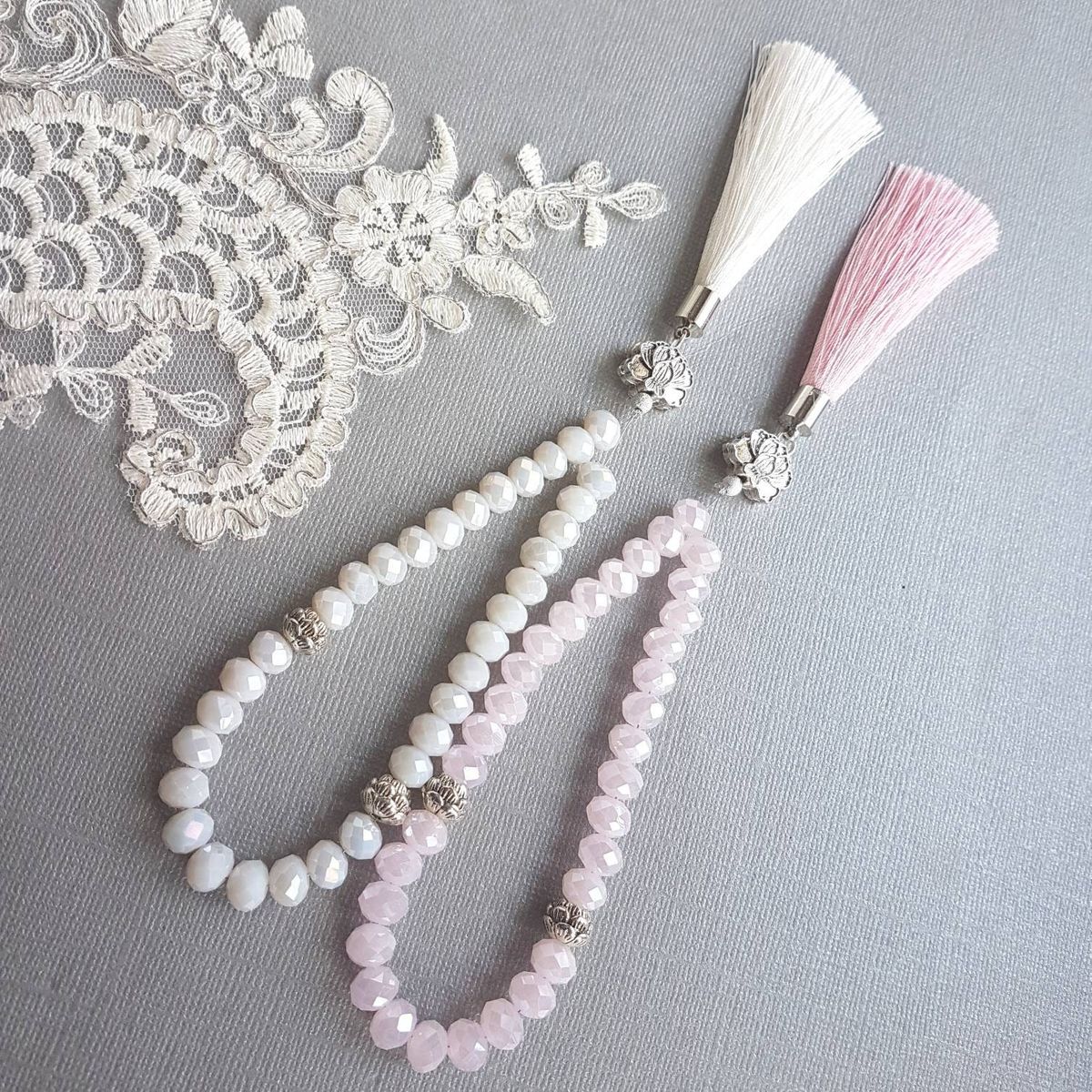 Premium Crystal Tasbeeh – Elegant Islamic Prayer Beads for Daily Zikr