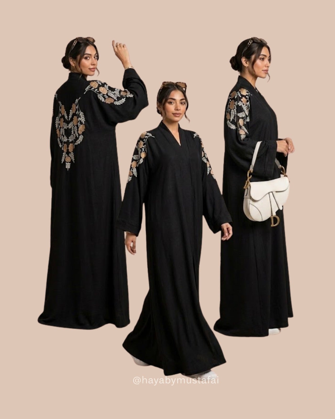Premium Black Abaya with Sophisticated Style