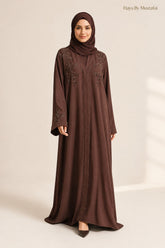 Lina Cocoa Brown Asma Abaya