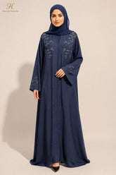 Selin Navy Asma Handwork Abaya