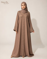Hazal Mocha Asma Abaya