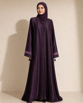Layan Korean Nida Abaya – Deep Plum
