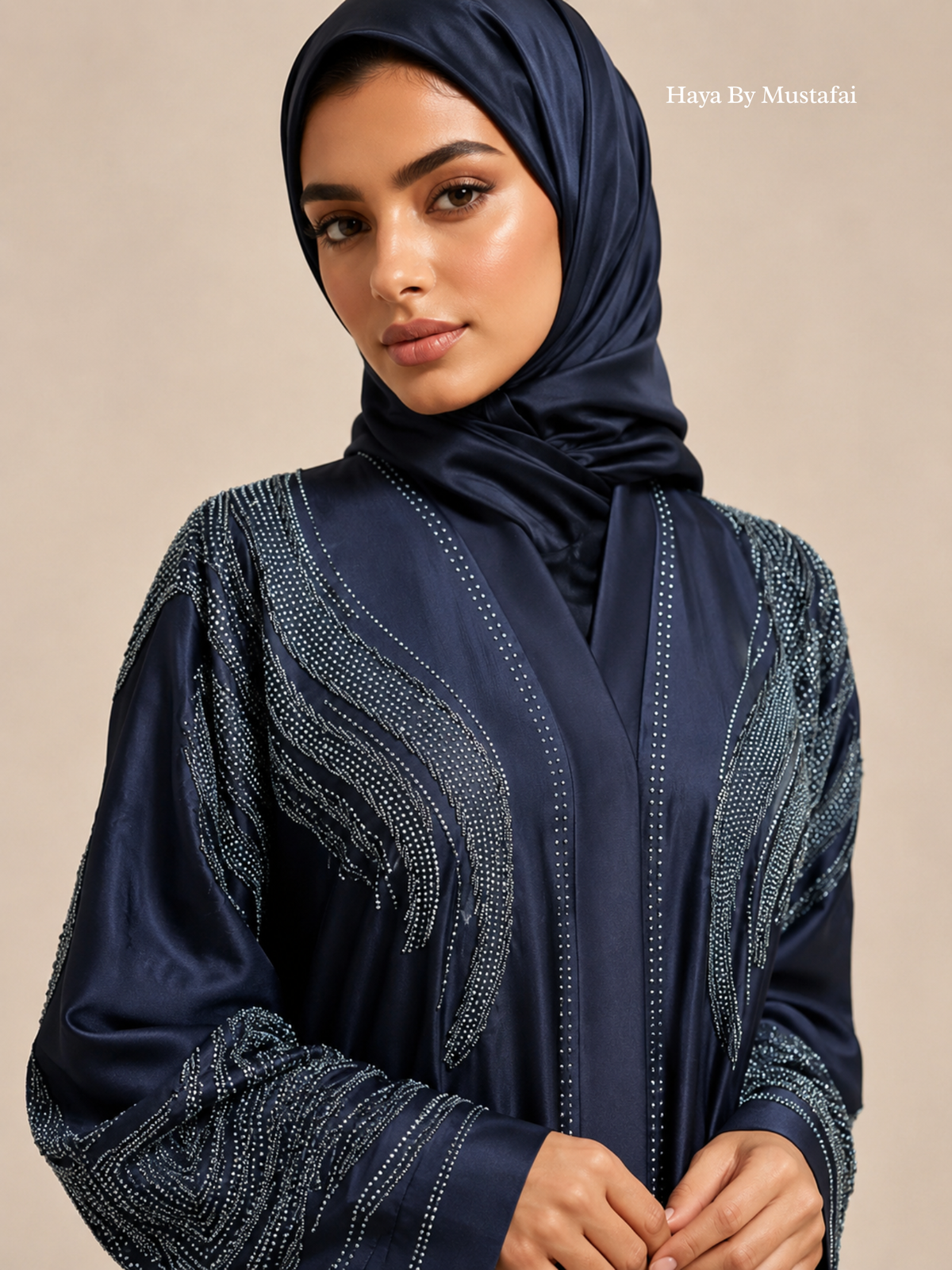 The Celeste Abaya — Midnight Royal