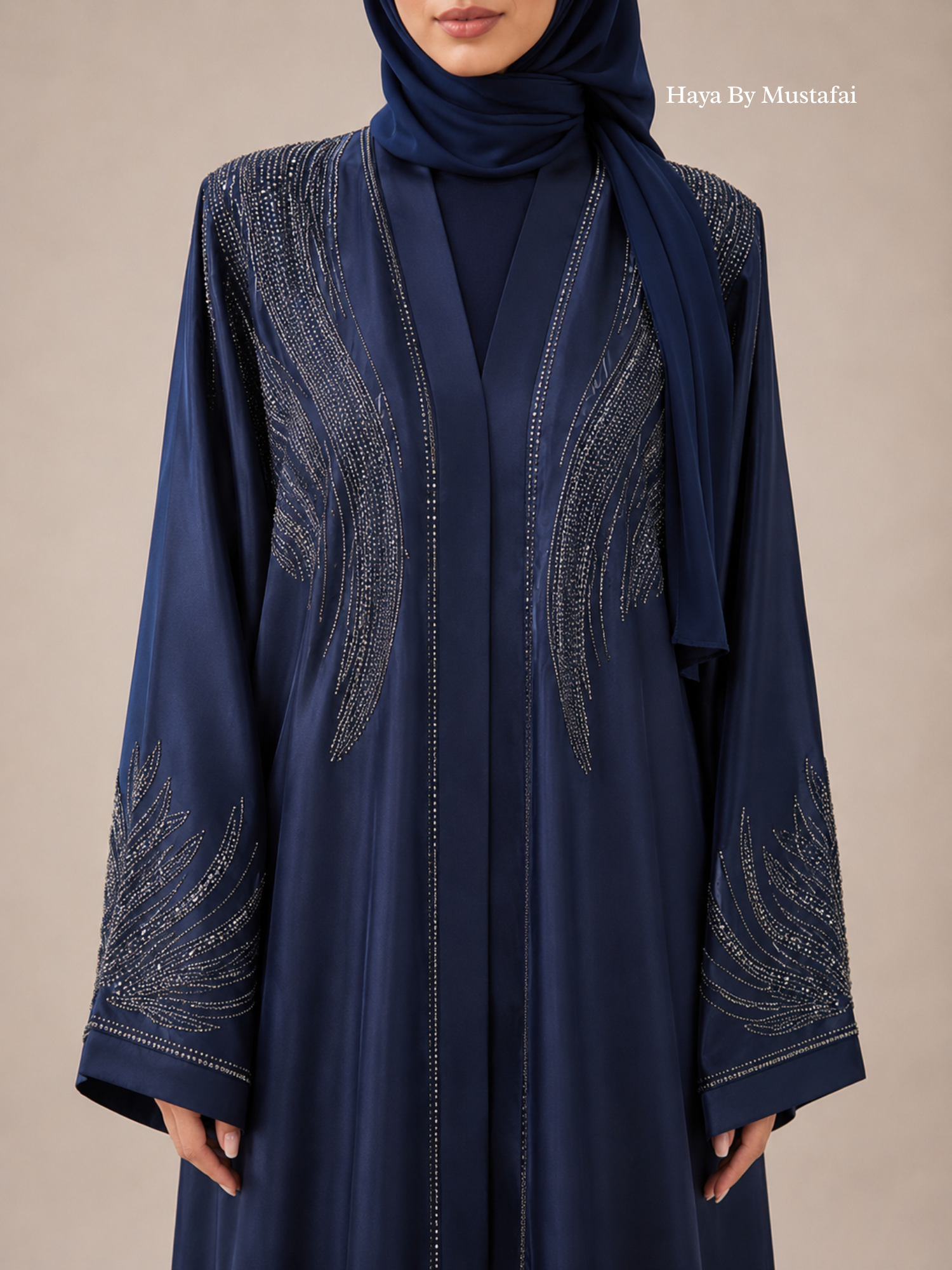The Celeste Abaya — Midnight Royal