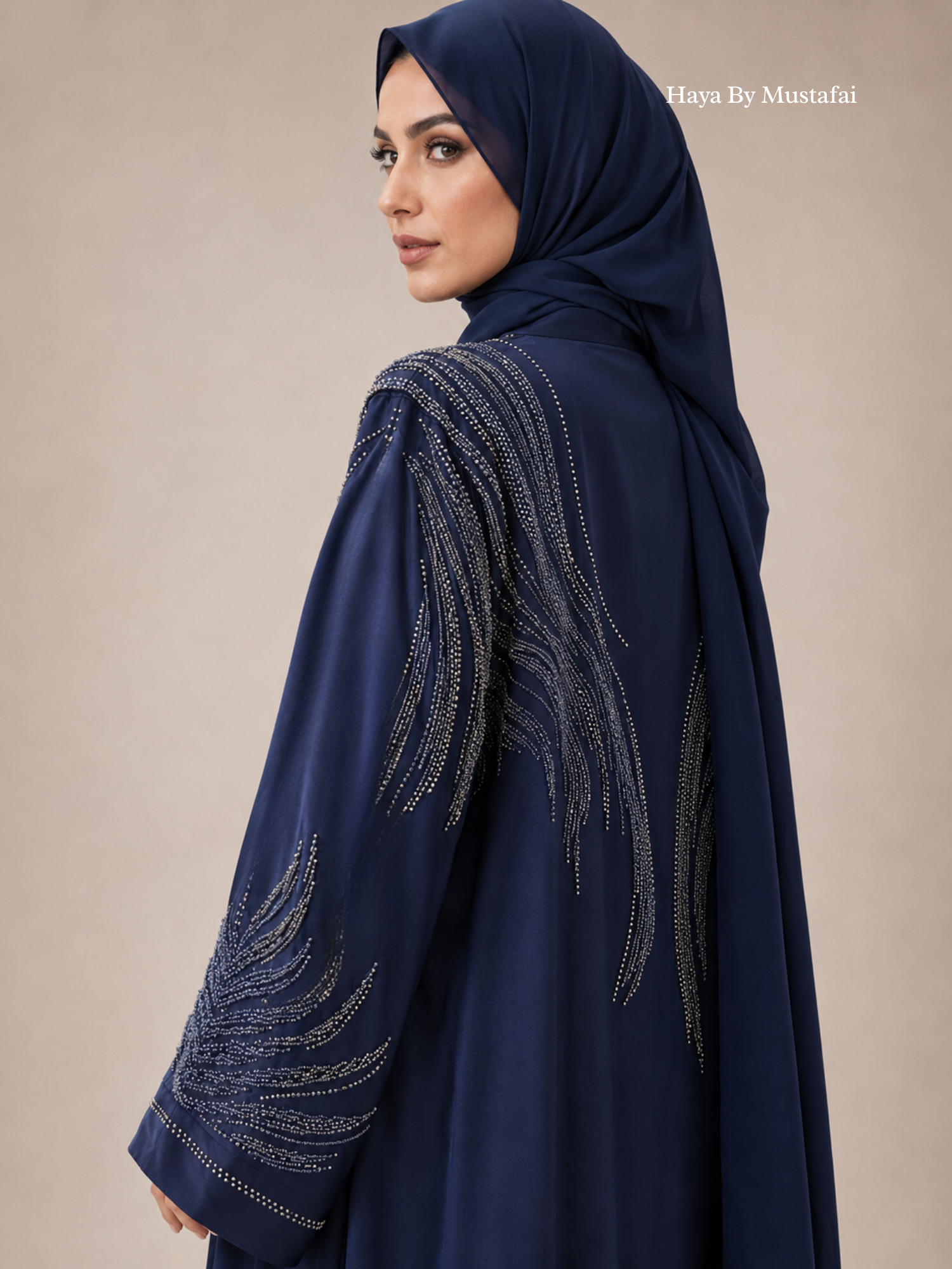 The Celeste Abaya — Midnight Royal