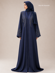 The Celeste Abaya — Midnight Royal