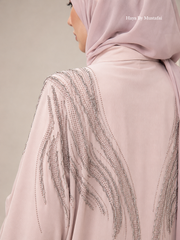 The Celeste Abaya — Rose Mist