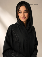 Noir Plume Abaya