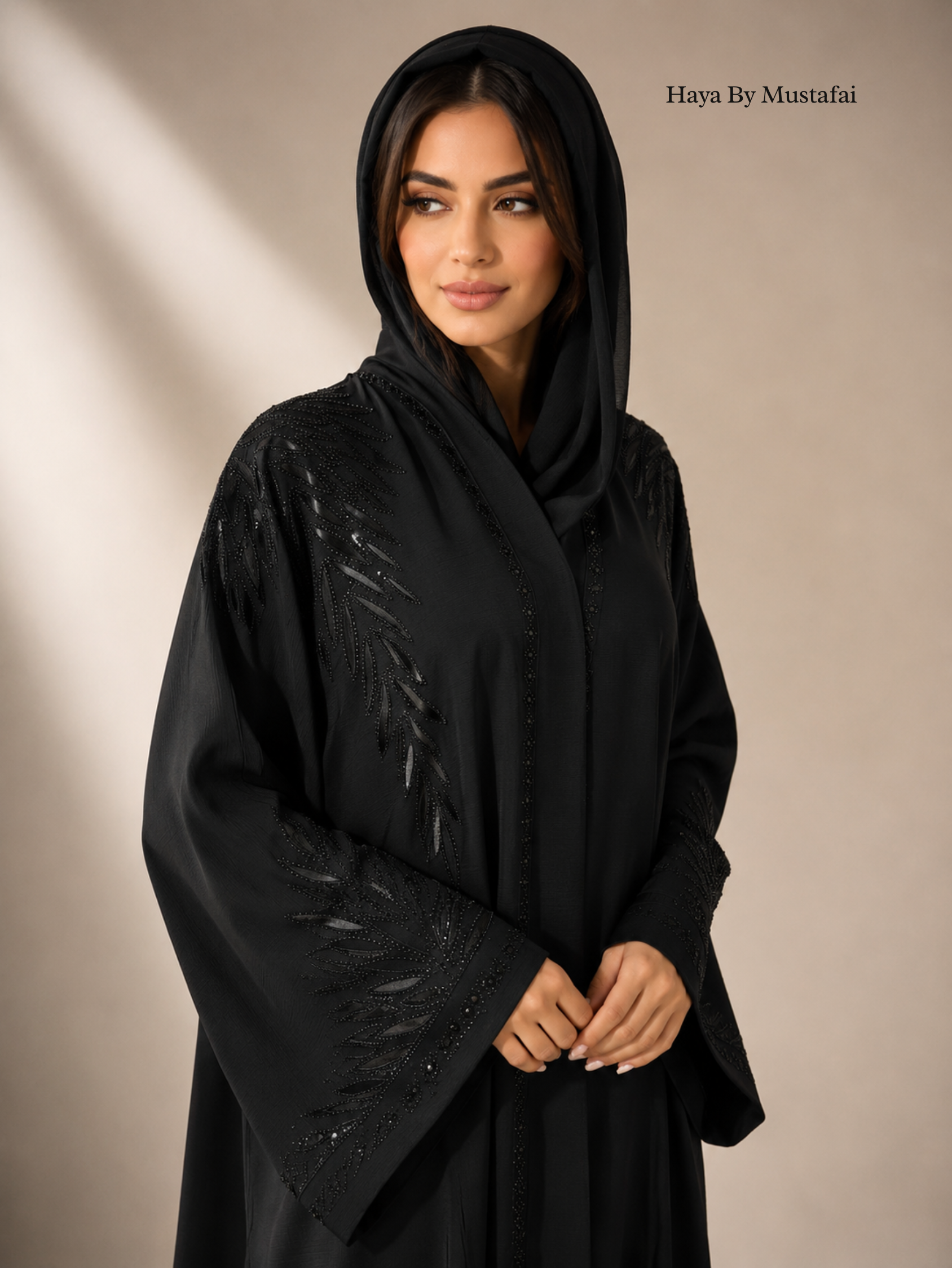 Noir Plume Abaya