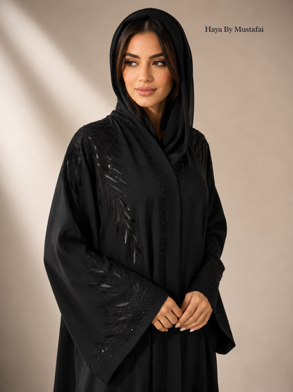 Noir Plume Abaya