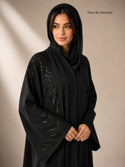 Noir Plume Abaya