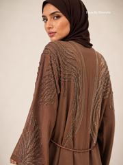 The Celeste Abaya — Chestnut Brown