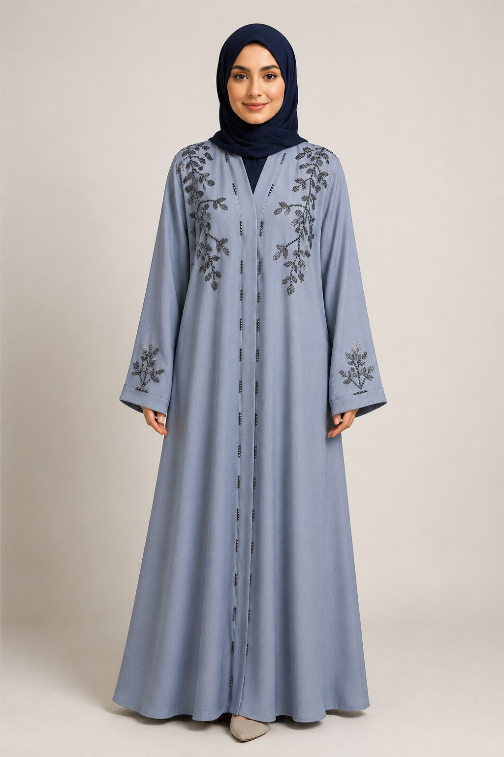Melisa Ice Blue Asma Abaya