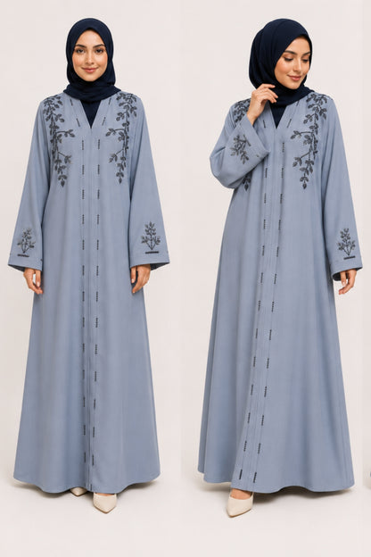 Melisa Ice Blue Asma Abaya