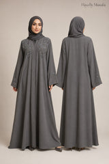 Aylin Smoky Grey Asma Abaya