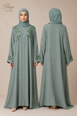 Esra Sage Green Asma Abaya