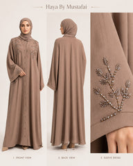 Hazal Mocha Asma Abaya