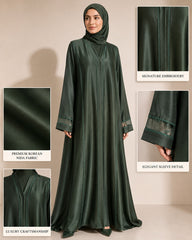 Layan Korean Nida Abaya – Emerald Green