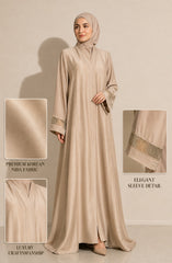 Layan Korean Nida Abaya – Beige