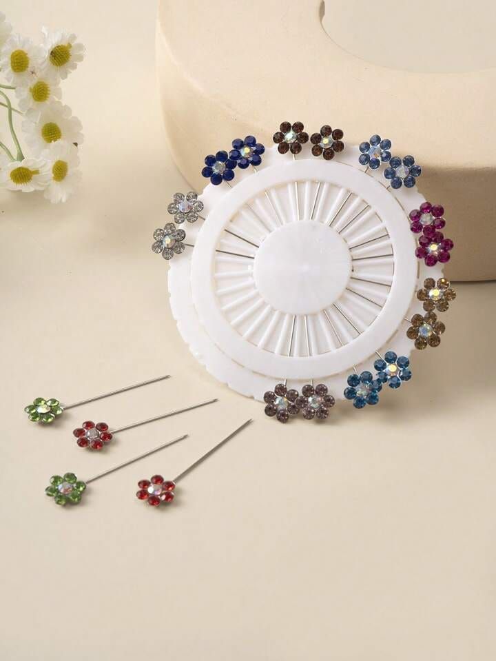 Luxury Crystal Hijab Pins – Stylish Scarf Pins for Women & Girls